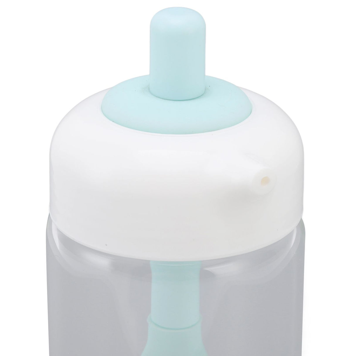 Press Control 2 in 1 Oil Bottle Dispenser Kitchen Glass Oil Bottle with Silicone Brush 230ml Blue