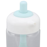 Press Control 2 in 1 Oil Bottle Dispenser Kitchen Glass Oil Bottle with Silicone Brush 230ml Blue