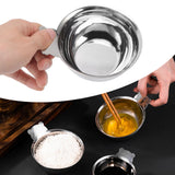 Stainless Steel Bowl Stackable Space Saving Household 304 Stainless Steel Bear Shape Sauce Mixing Bowl for Cooking Baking 10CM