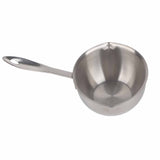 Butter Warmer Pot All in One Flat Induction Bottom Stainless Steel Mini Butter Hot Pot Milk Pot Small Saucepan 300ML - Side View