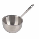 Butter Warmer Pot All in One Flat Induction Bottom Stainless Steel Mini Butter Hot Pot Milk Pot Small Saucepan 300ML - Close-Up Angle