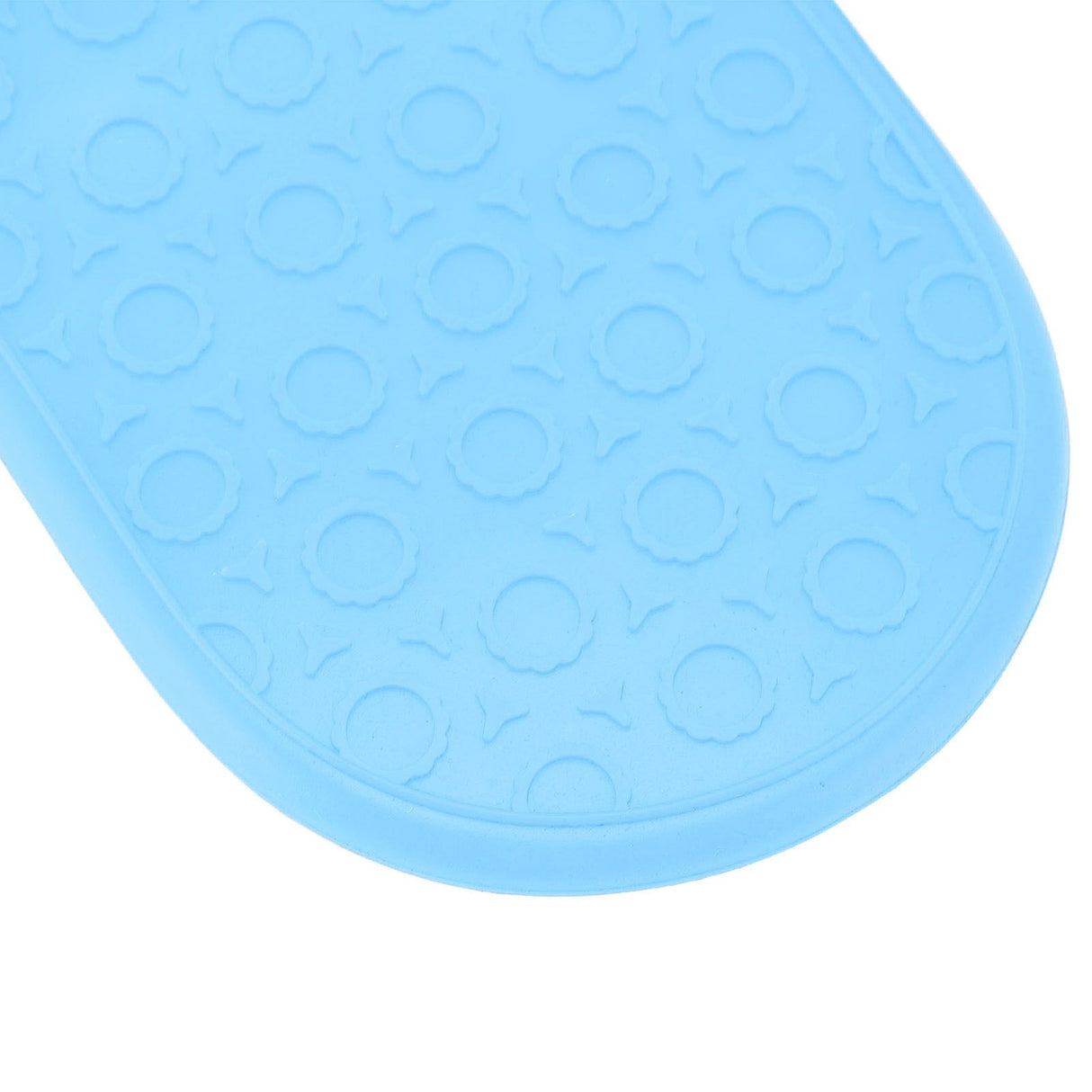 Silicone Oven Mitts Non Slip Kitchen Baking Gloves High Temperature Resistant 2 Fingers Long Blue