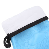 Silicone Oven Mitts Non Slip Kitchen Baking Gloves High Temperature Resistant 2 Fingers Long Blue - Extra Image