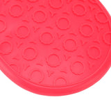 Silicone Oven Mitt High Temperature Resistant Waterproof Slip Proof Kitchen Baking Glove with Cotton Liner Red