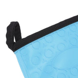 Silicone Oven Mitt High Temperature Resistant Waterproof Slip Proof Kitchen Baking Glove with Cotton Liner Blue