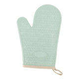 Silicone Oven Mitt High Temperature Resistant Waterproof Slip Proof Kitchen Baking Glove with Cotton Liner Green - Extra Image