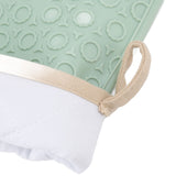 Silicone Oven Mitt High Temperature Resistant Waterproof Slip Proof Kitchen Baking Glove with Cotton Liner Green