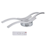 LED Ceiling Light Remote Control Dimming 4 Wavy Ceiling Lamp Tube for Living Room Bedroom AC85‑265V - Front View