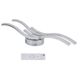 LED Ceiling Light Remote Control Dimming 4 Wavy Ceiling Lamp Tube for Living Room Bedroom AC85‑265V