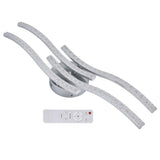 LED Ceiling Light Remote Control Dimming 4 Wavy Ceiling Lamp Tube for Living Room Bedroom AC85‑265V