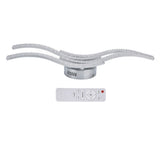 LED Ceiling Light Remote Control Dimming 4 Wavy Ceiling Lamp Tube for Living Room Bedroom AC85‑265V - Low Angle