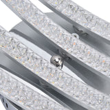 LED Ceiling Light Remote Control Dimming 4 Wavy Ceiling Lamp Tube for Living Room Bedroom AC85‑265V