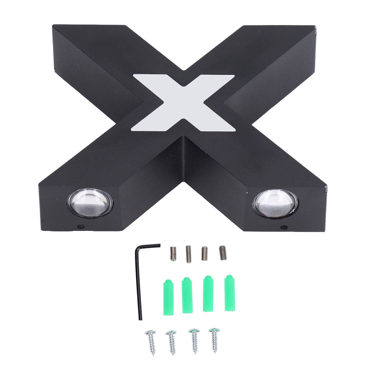 Wall Light IP65 Waterproof X Shaped 7W Aluminum Wall Mount Lamp for Corridor 85‑265V