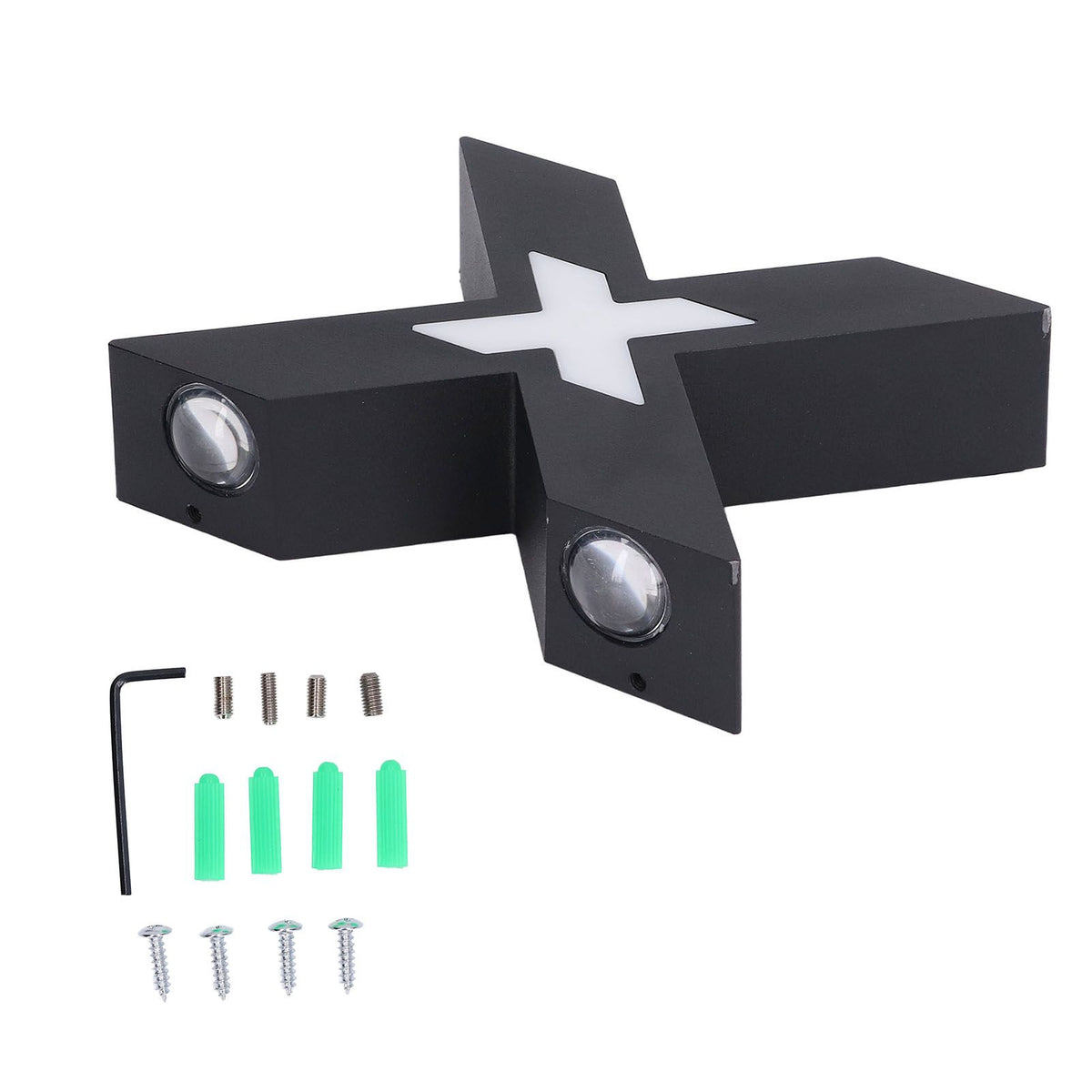Wall Light IP65 Waterproof X Shaped 7W Aluminum Wall Mount Lamp for Corridor 85‑265V