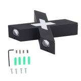 Wall Light IP65 Waterproof X Shaped 7W Aluminum Wall Mount Lamp for Corridor 85‑265V - Side View