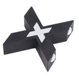 Wall Light IP65 Waterproof X Shaped 7W Aluminum Wall Mount Lamp for Corridor 85‑265V - Close-Up Angle