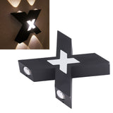Wall Light IP65 Waterproof X Shaped 7W Aluminum Wall Mount Lamp for Corridor 85‑265V - Extra Image
