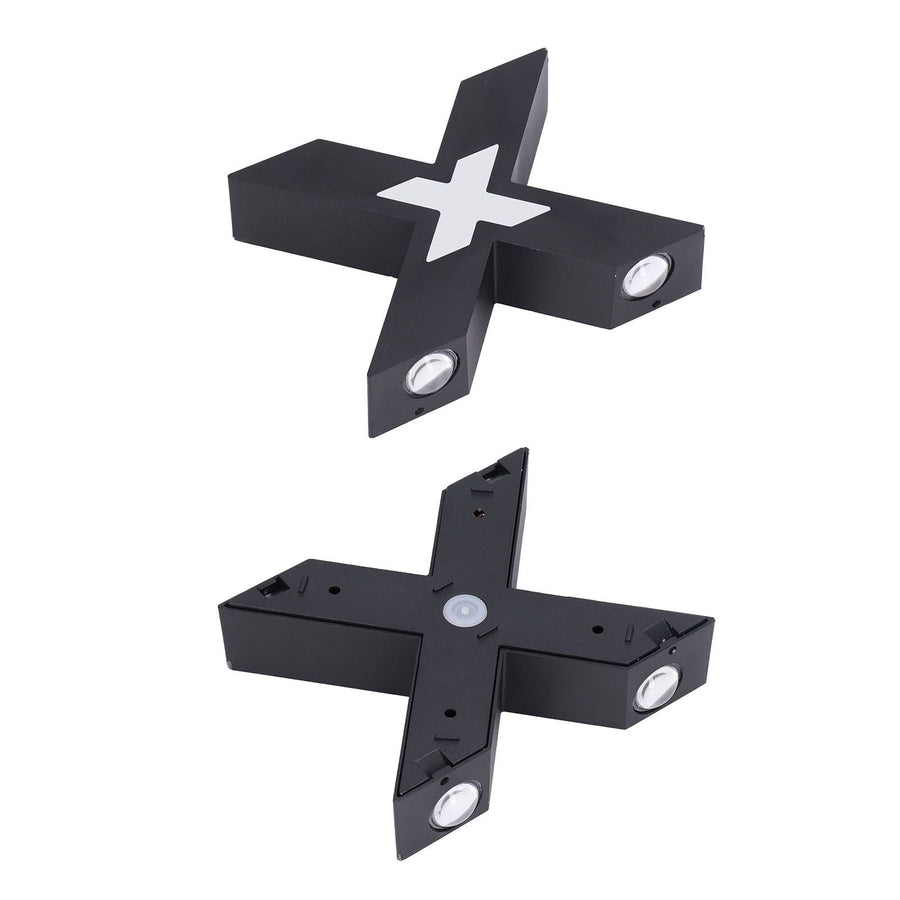 Wall Light IP65 Waterproof X Shaped 7W Aluminum Wall Mount Lamp for Corridor 85‑265V