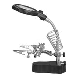 Soldering Station Magnifier Auxiliary Clip Stand Desktop Magnifying Glasses for Small Items Miniatures Projects - Extra Image