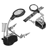 Soldering Station Magnifier Auxiliary Clip Stand Desktop Magnifying Glasses for Small Items Miniatures Projects - Extra Image