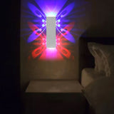 LED Wall Lamp Aluminum Modern Decorative Butterflies 6W Double Head Sconces for Bedrooms Corridor - Extra Image