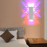 LED Wall Lamp Aluminum Modern Decorative Butterflies 6W Double Head Sconces for Bedrooms Corridor
