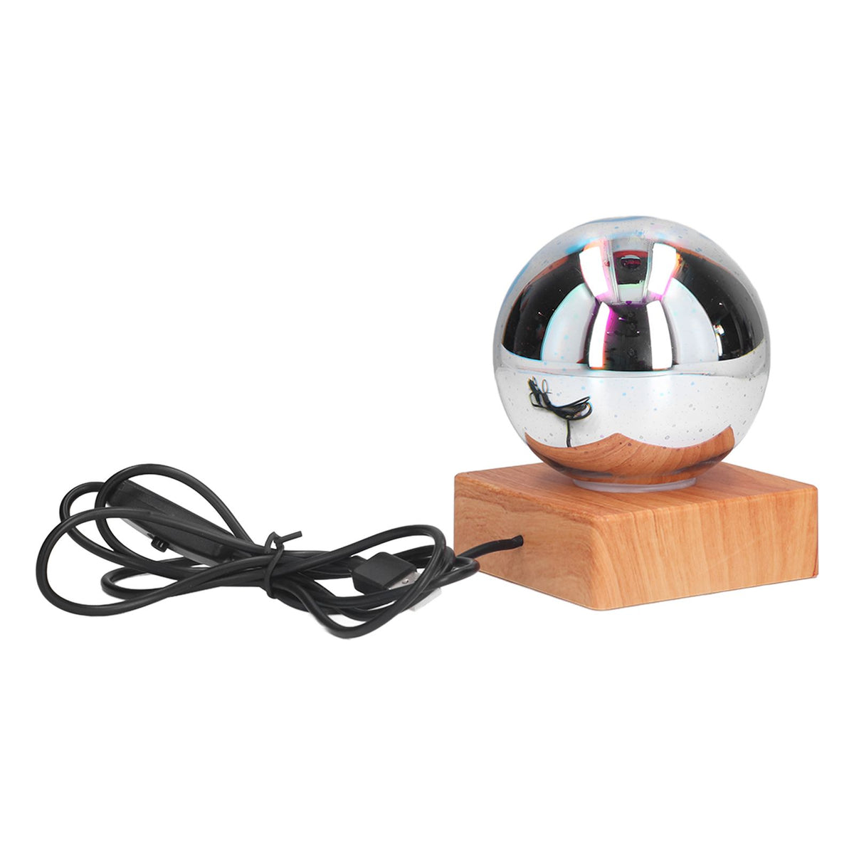 3D Firework Light LED Colorful Table Lamp USB Powered Glass Ball Night Light for Bedroom Office