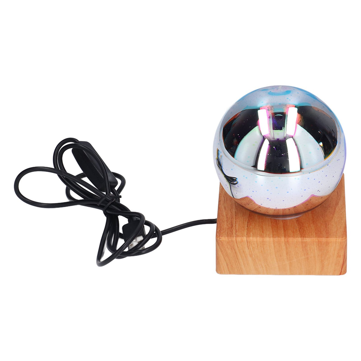 3D Firework Light LED Colorful Table Lamp USB Powered Glass Ball Night Light for Bedroom Office