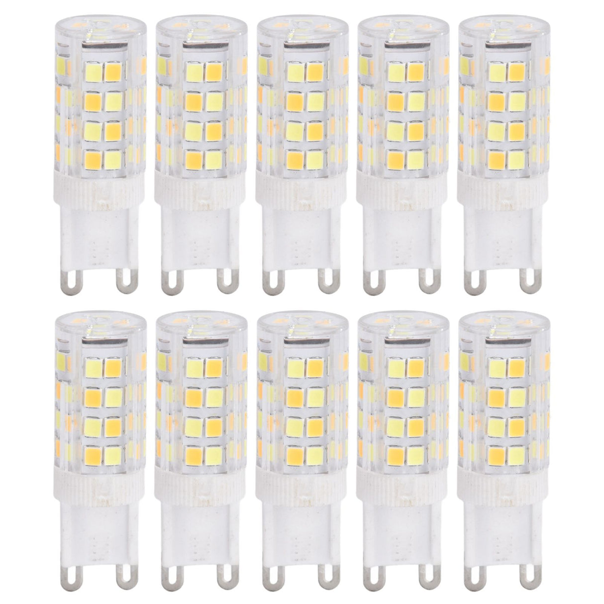 10PCS G9 220V LED Lamp Dimmable Ceramic LED Bulb Replace Halogen Lamp for ChandelierG9 5W 52LED