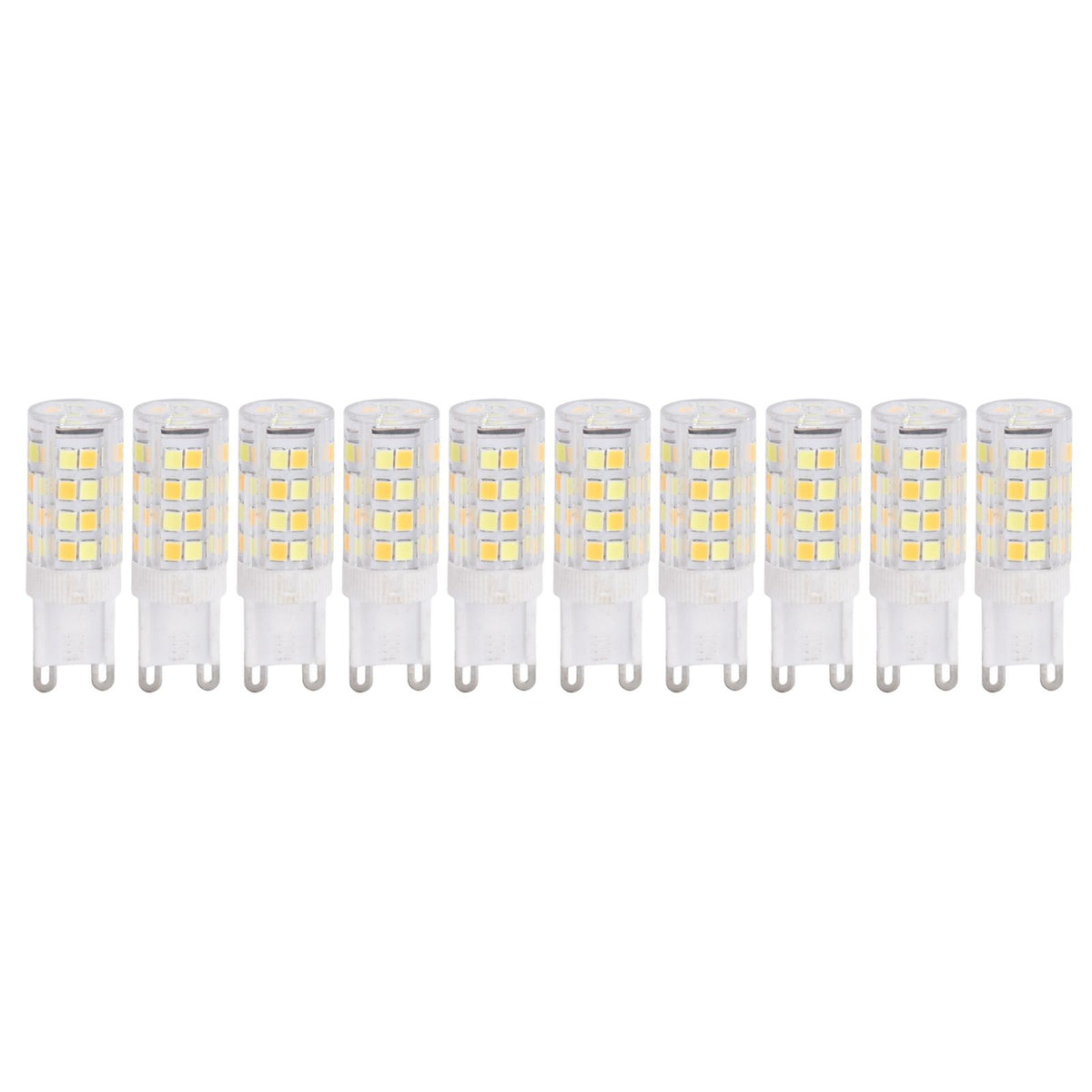 10PCS G9 220V LED Lamp Dimmable Ceramic LED Bulb Replace Halogen Lamp for ChandelierG9 5W 52LED