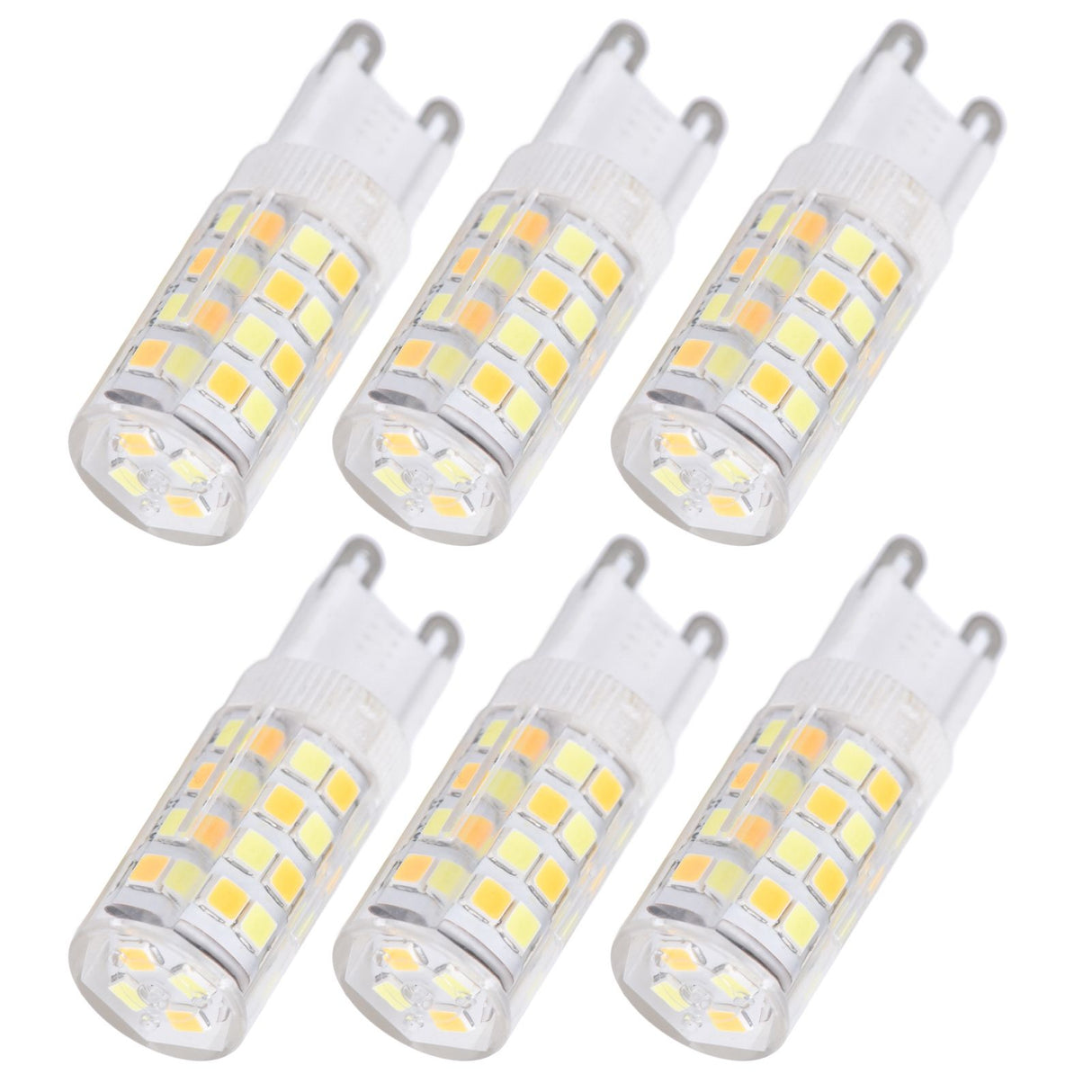 10PCS G9 220V LED Lamp Dimmable Ceramic LED Bulb Replace Halogen Lamp for ChandelierG9 5W 52LED