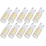 10PCS G9 220V LED Lamp Dimmable Ceramic LED Bulb Replace Halogen Lamp for ChandelierG9 5W 52LED - Rear View