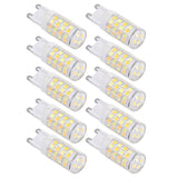 10PCS G9 220V LED Lamp Dimmable Ceramic LED Bulb Replace Halogen Lamp for ChandelierG9 5W 52LED - Close-Up Angle