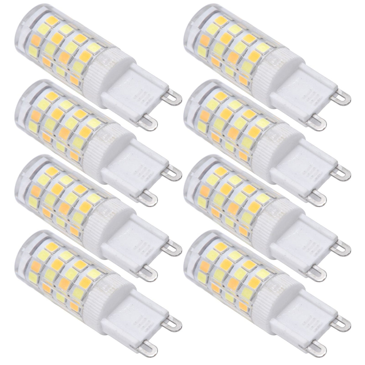 10PCS G9 220V LED Lamp Dimmable Ceramic LED Bulb Replace Halogen Lamp for ChandelierG9 5W 52LED