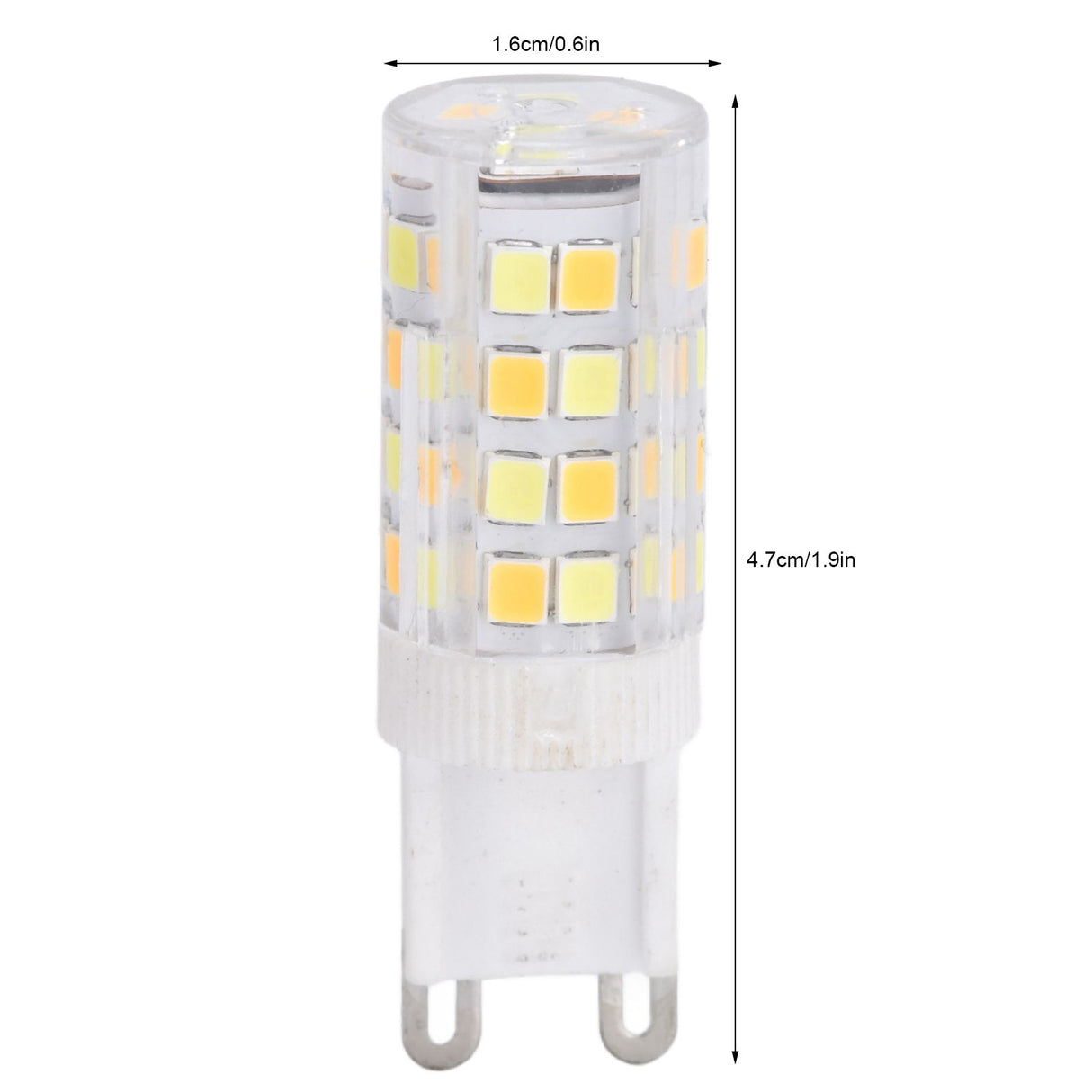 10PCS G9 220V LED Lamp Dimmable Ceramic LED Bulb Replace Halogen Lamp for ChandelierG9 5W 52LED