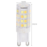10PCS G9 220V LED Lamp Dimmable Ceramic LED Bulb Replace Halogen Lamp for ChandelierG9 5W 52LED - Extra Image