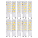 10PCS G9 220V LED Lamp Dimmable Ceramic LED Bulb Replace Halogen Lamp for ChandelierG9 7W 64LED