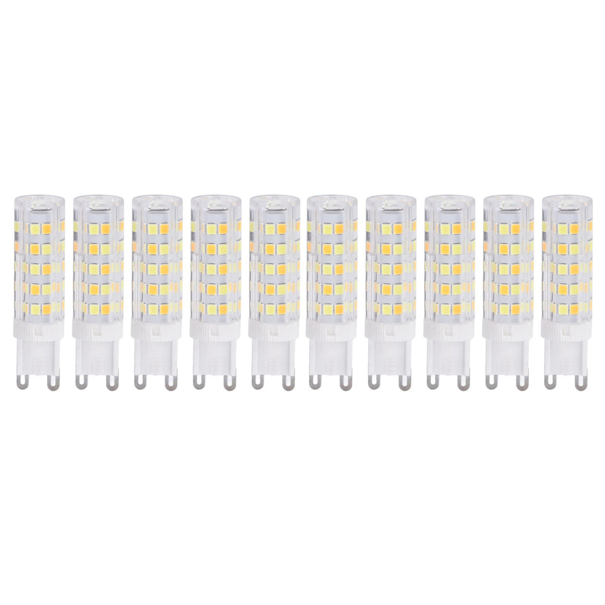 10PCS G9 220V LED Lamp Dimmable Ceramic LED Bulb Replace Halogen Lamp for ChandelierG9 7W 64LED