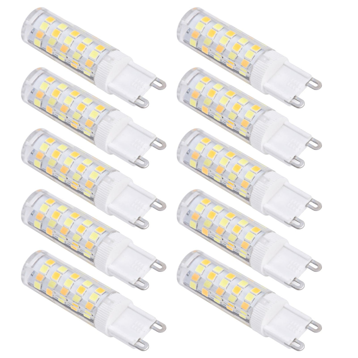 10PCS G9 220V LED Lamp Dimmable Ceramic LED Bulb Replace Halogen Lamp for ChandelierG9 7W 64LED