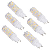6PCS 66LED G9 Light Bulb 9W 85‑265V Small Ceiling Lamp Bulb 3 Light Color Wall Lamp Bulb for Home