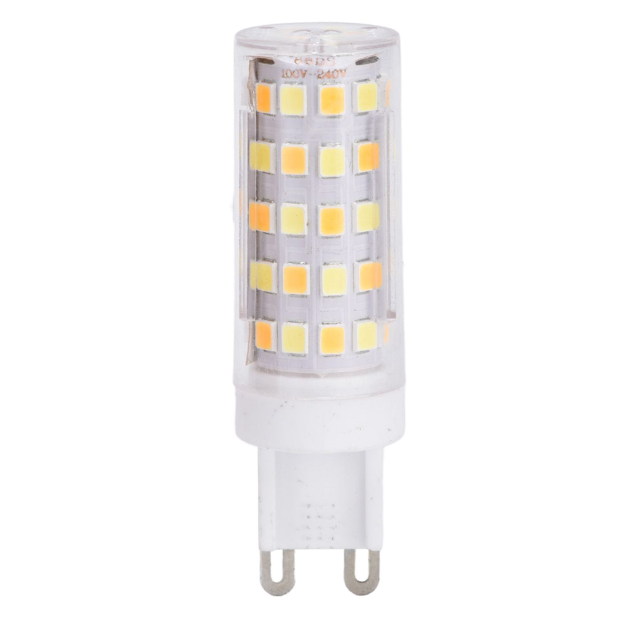 6PCS 66LED G9 Light Bulb 9W 85‑265V Small Ceiling Lamp Bulb 3 Light Color Wall Lamp Bulb for Home