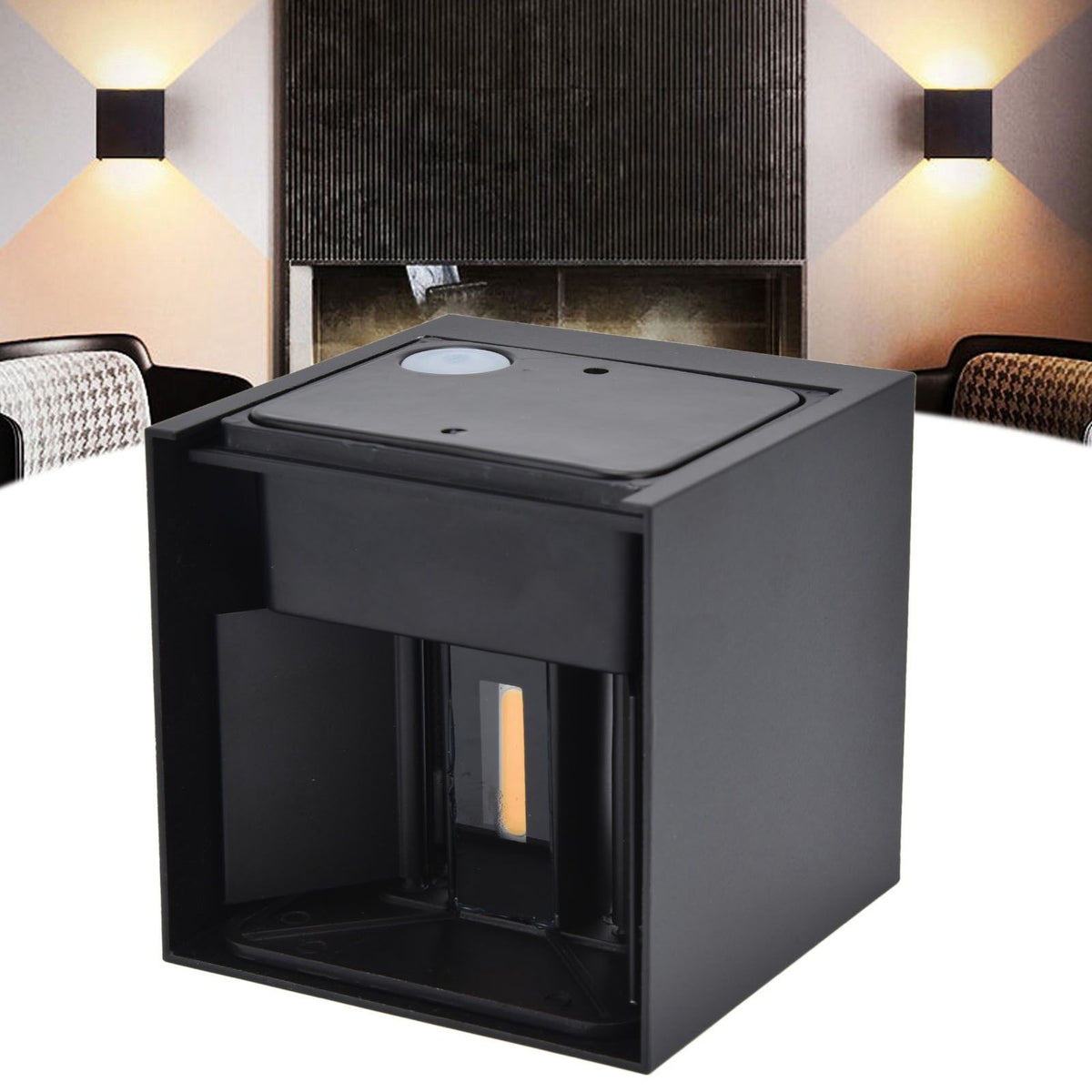 3.9in Wall Lamp Adjustable Light Angle Energy Saving Environmental Friendly Up Down Wall Light 90‑265V7W