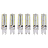 6Pcs G9 Silicone Bulbs 5W 104LED Light Bulb IP45 Waterproof for Home Chandelier Wall Lamp 220VWarm Light