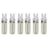 6Pcs G9 Silicone Bulbs 5W 104LED Light Bulb IP45 Waterproof for Home Chandelier Wall Lamp 220VWarm Light - Front View
