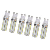 6Pcs G9 Silicone Bulbs 5W 104LED Light Bulb IP45 Waterproof for Home Chandelier Wall Lamp 220VWarm Light - Top-Down View