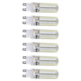 6Pcs G9 Silicone Bulbs 5W 104LED Light Bulb IP45 Waterproof for Home Chandelier Wall Lamp 220VWarm Light - Rear View