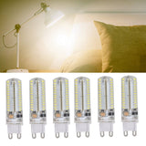 6Pcs G9 Silicone Bulbs 5W 104LED Light Bulb IP45 Waterproof for Home Chandelier Wall Lamp 220VWarm Light - Extra Image