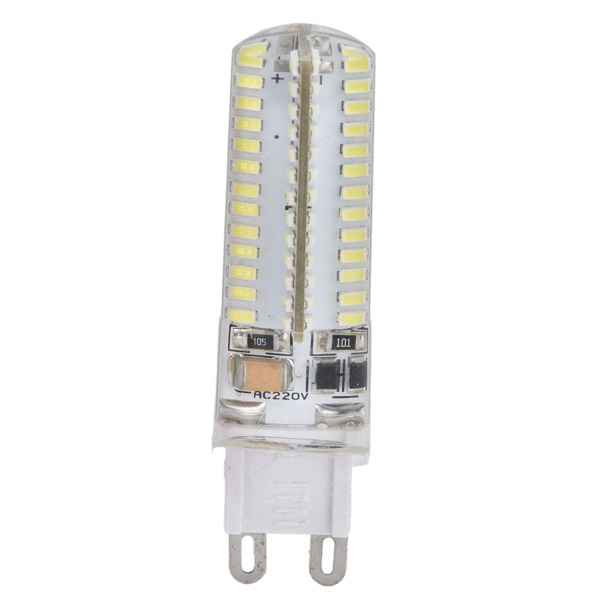 6Pcs G9 Silicone Bulbs 5W 104LED Light Bulb IP45 Waterproof for Home Chandelier Wall Lamp 220VWarm Light