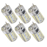 6Pcs G8 Small Bulbs 5W Small Bulb Light Source 80LED for CeilingLamp Wall Lamp Table Lamp 110VWarm Light