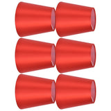 6PCS E14 Lamp Shade Fabric Lampshade Table Lamp Ceiling Lamp Shade for Bedroom Living RoomBright Red PX150